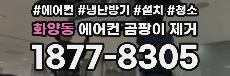 화양동 에어컨 곰팡이 제거