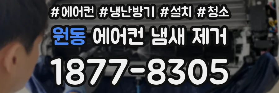 원동 에어컨 냄새 제거