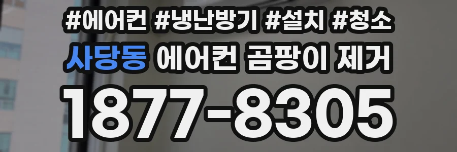 사당동 에어컨 곰팡이 제거