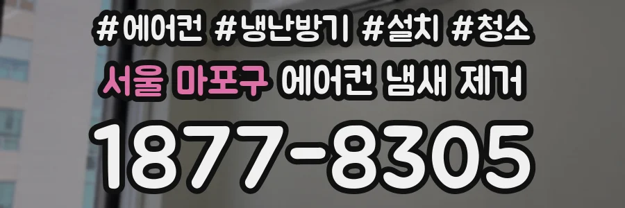 서울 마포구 에어컨 냄새 제거
