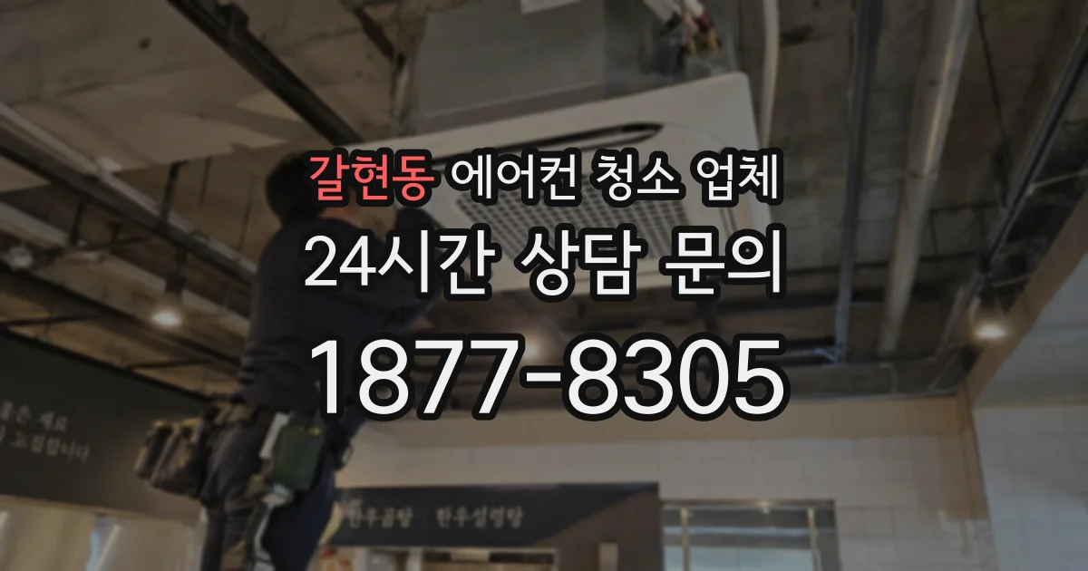 갈현동 에어컨 청소 업체
