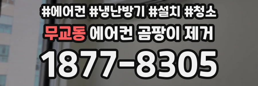 무교동 에어컨 곰팡이 제거