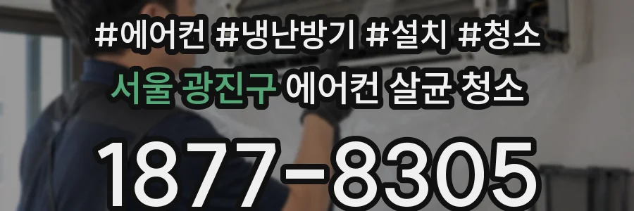 서울 광진구 에어컨 살균 청소