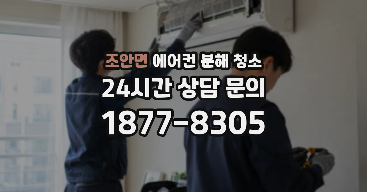 조안면 에어컨 분해 청소