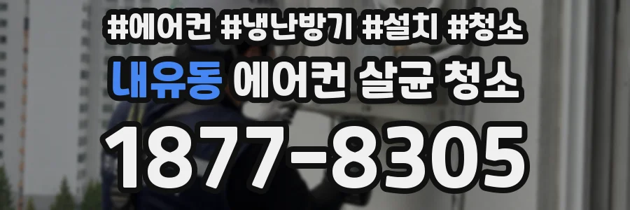 내유동 에어컨 살균 청소