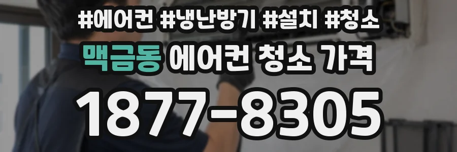 맥금동 에어컨 청소 가격