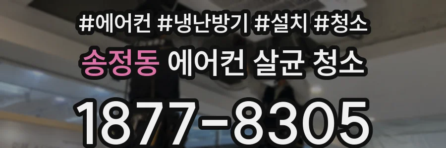 송정동 에어컨 살균 청소