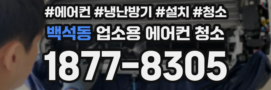 백석동 업소용 에어컨 청소