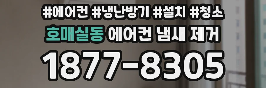 호매실동 에어컨 냄새 제거