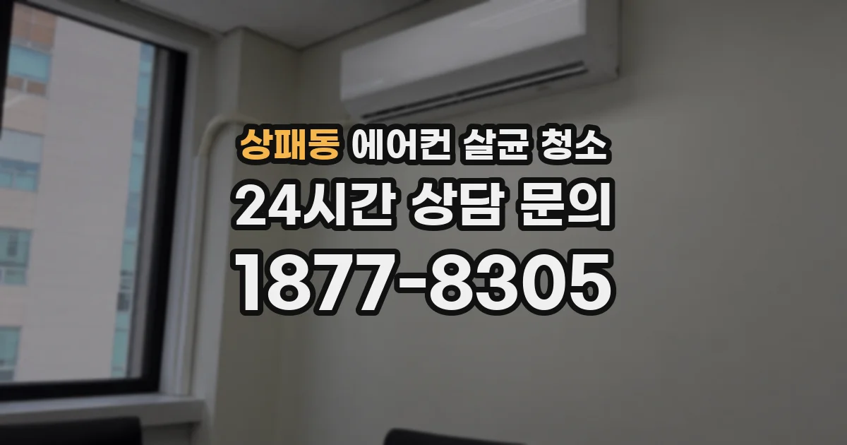 상패동 에어컨 살균 청소