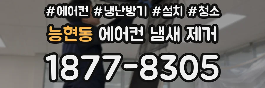 능현동 에어컨 냄새 제거