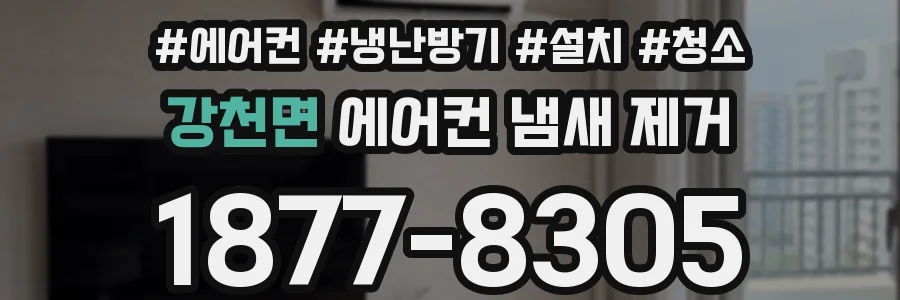 강천면 에어컨 냄새 제거