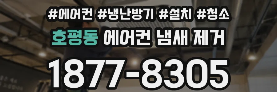 호평동 에어컨 냄새 제거