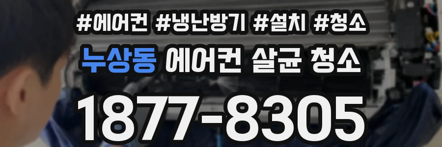 누상동 에어컨 살균 청소