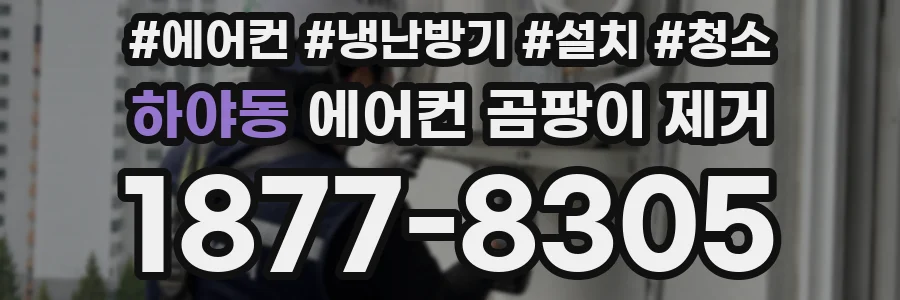 하야동 에어컨 곰팡이 제거