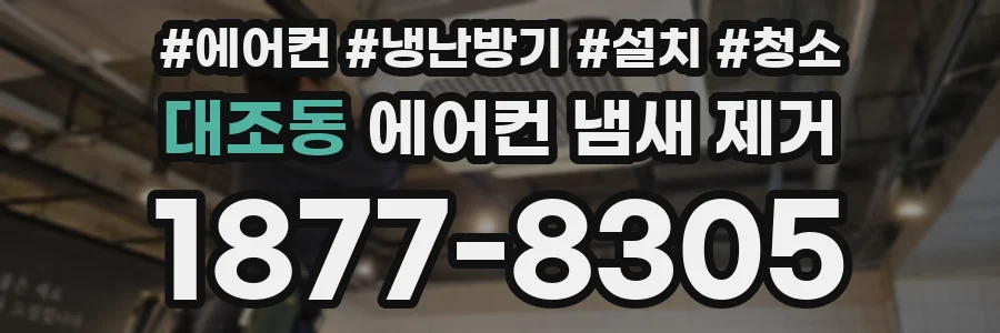 대조동 에어컨 냄새 제거