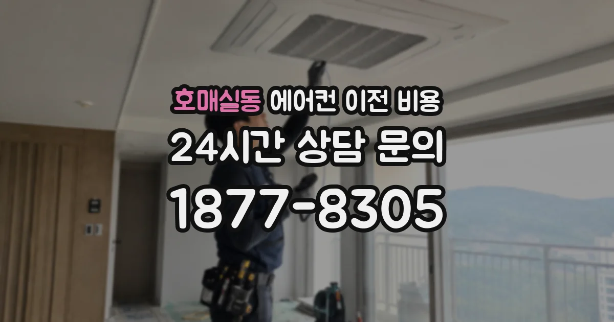 호매실동 에어컨 이전 비용