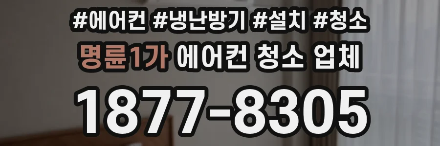 명륜1가 에어컨 청소 업체