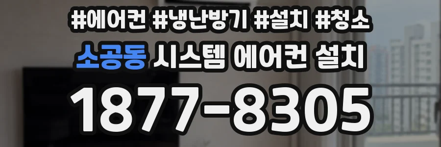 소공동 시스템 에어컨 설치