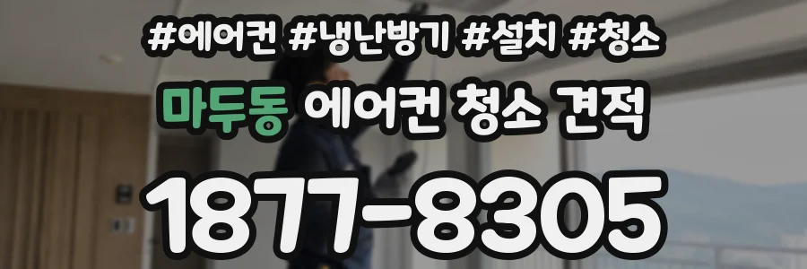 마두동 에어컨 청소 견적