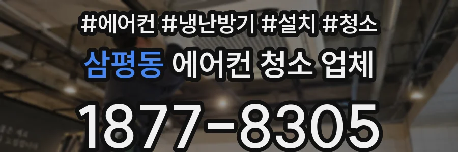 삼평동 에어컨 청소 업체