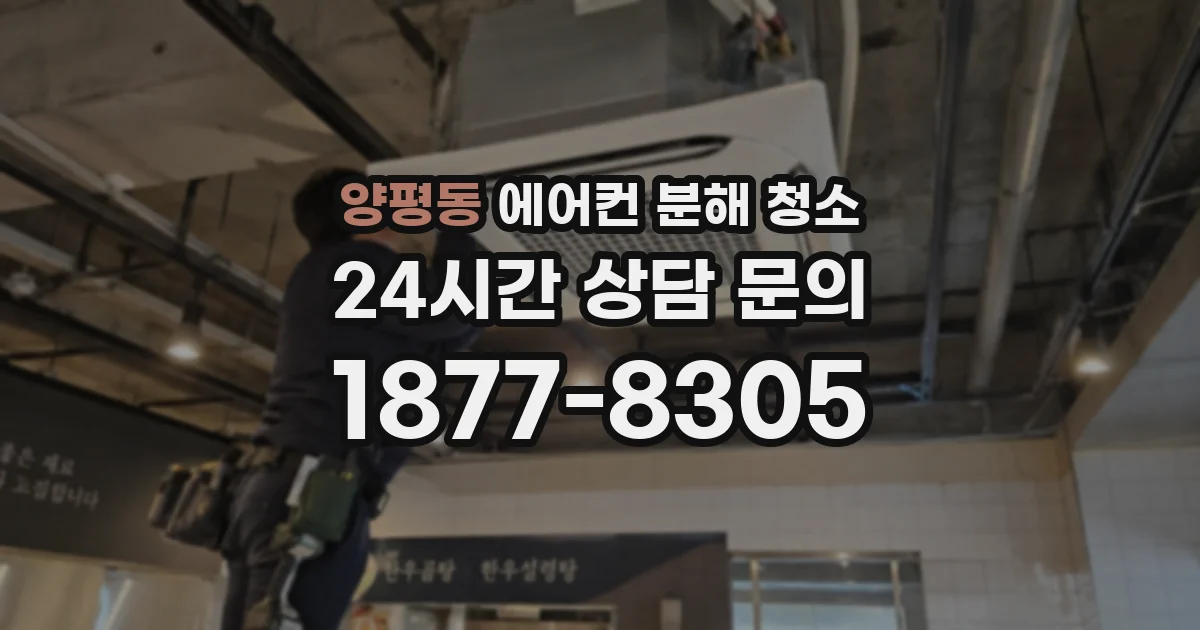양평동 에어컨 분해 청소