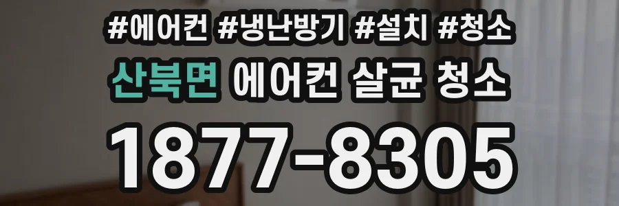 산북면 에어컨 살균 청소