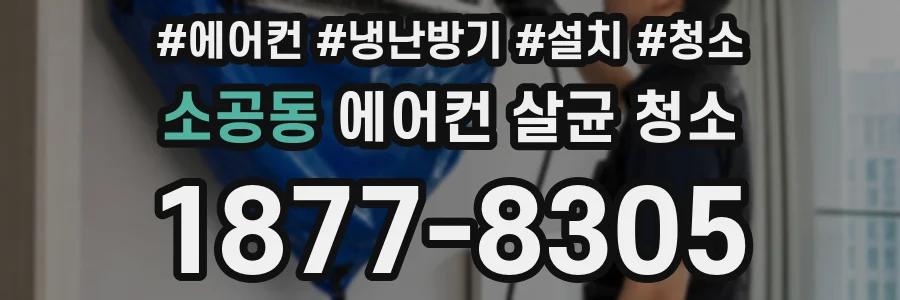 소공동 에어컨 살균 청소