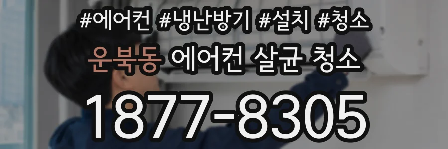 운북동 에어컨 살균 청소
