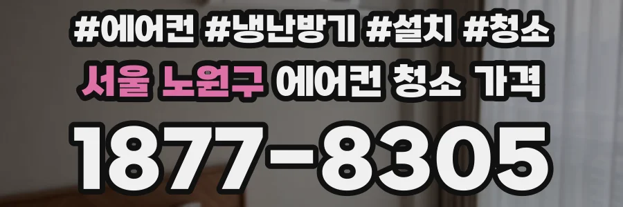 서울 노원구 에어컨 청소 가격