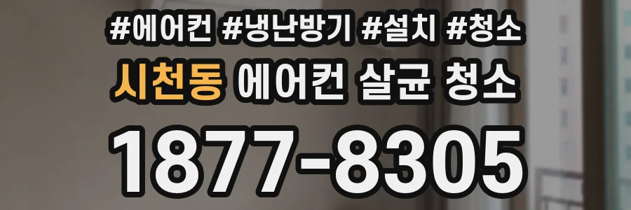 시천동 에어컨 살균 청소