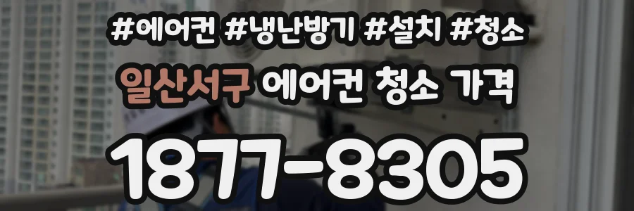 일산서구 에어컨 청소 가격