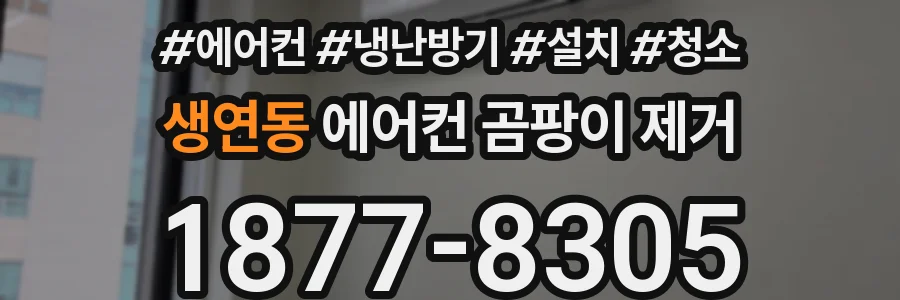 생연동 에어컨 곰팡이 제거