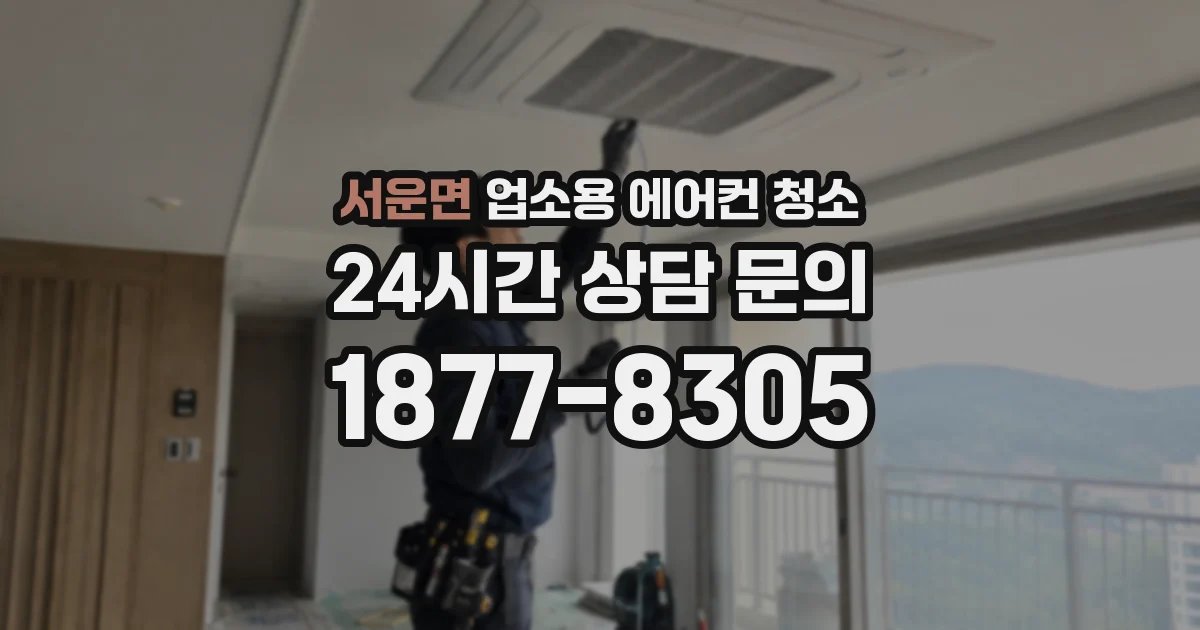 서운면 업소용 에어컨 청소