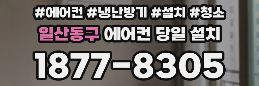 일산동구 에어컨 당일 설치