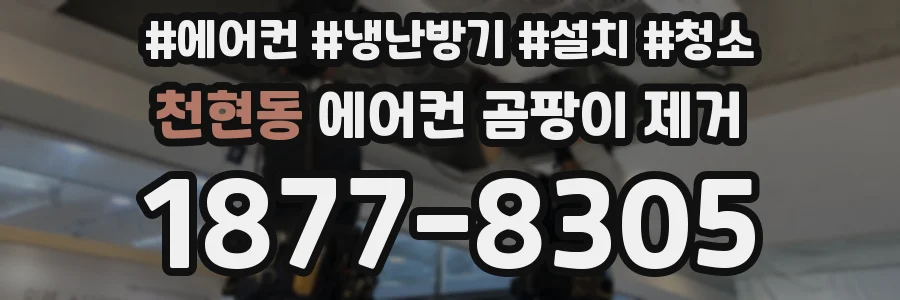 천현동 에어컨 곰팡이 제거