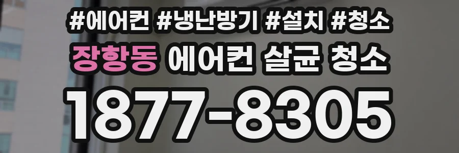 장항동 에어컨 살균 청소