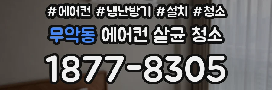 무악동 에어컨 살균 청소