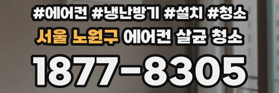서울 노원구 에어컨 살균 청소