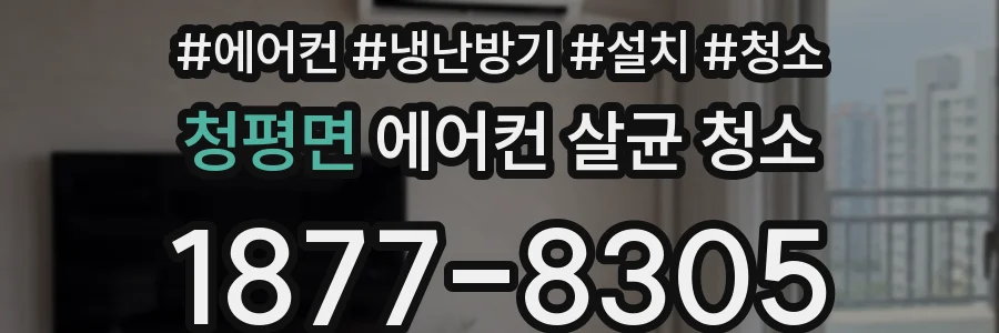 청평면 에어컨 살균 청소