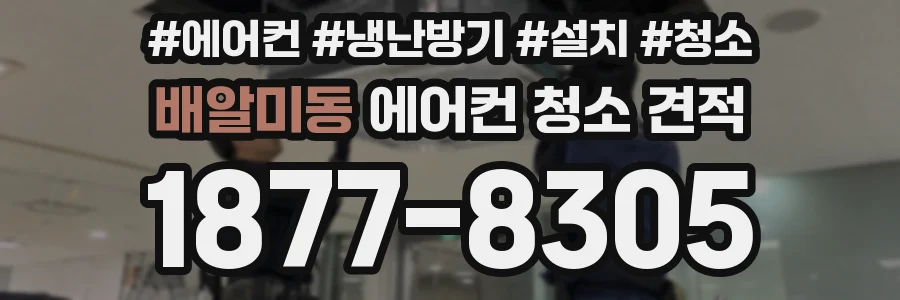 배알미동 에어컨 청소 견적