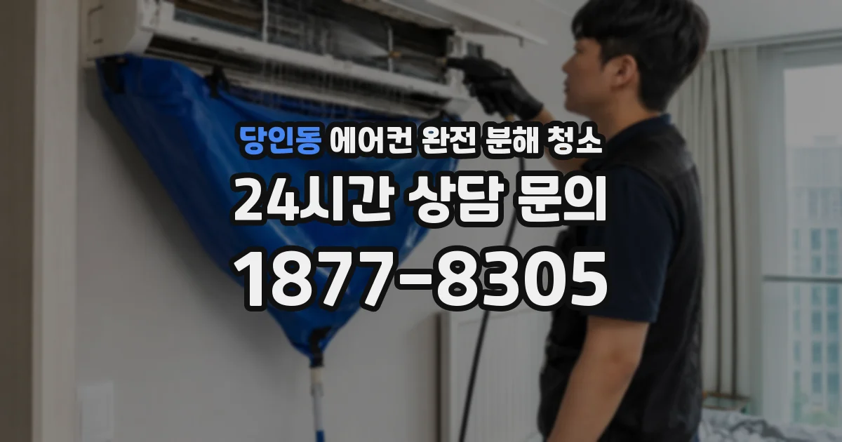당인동 에어컨 완전 분해 청소