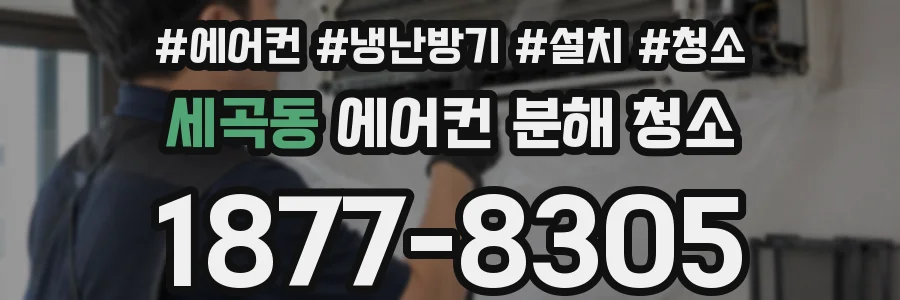 세곡동 에어컨 분해 청소