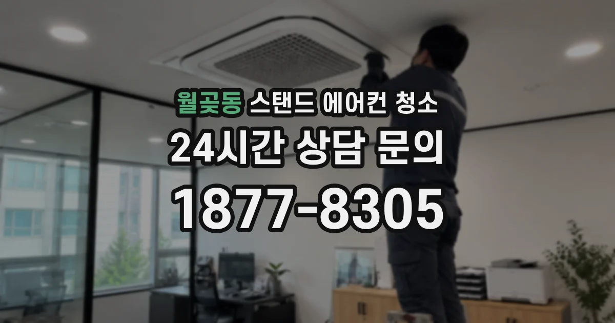 월곶동 스탠드 에어컨 청소