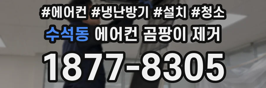 수석동 에어컨 곰팡이 제거