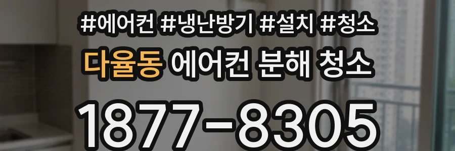 다율동 에어컨 분해 청소