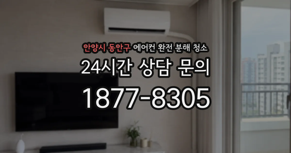 안양시 동안구 에어컨 완전 분해 청소