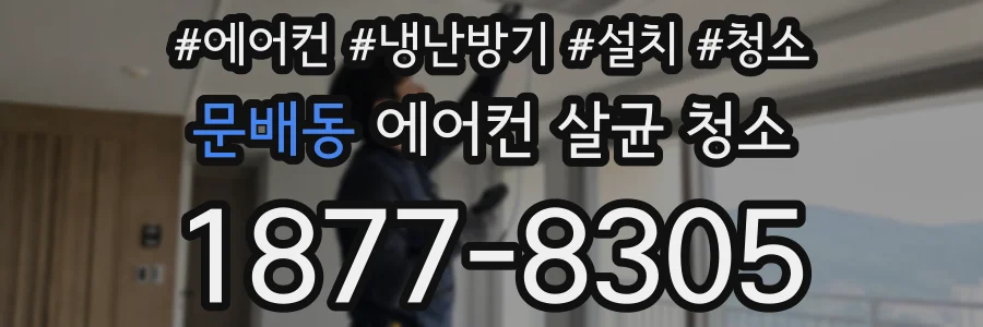 문배동 에어컨 살균 청소