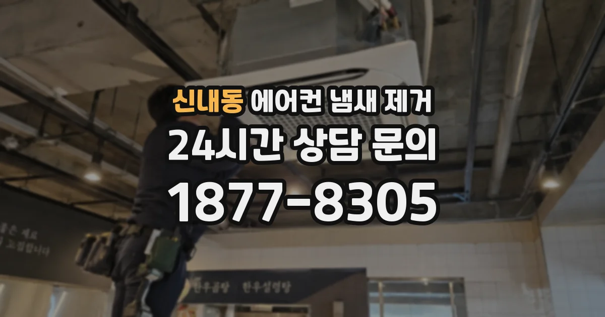 신내동 에어컨 냄새 제거