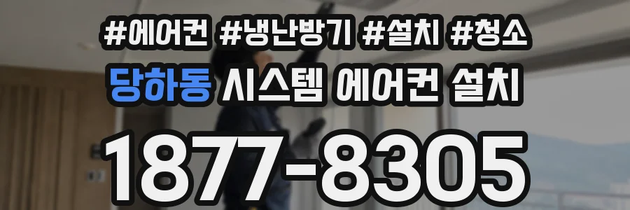 당하동 시스템 에어컨 설치
